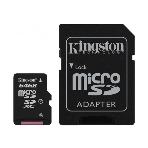 KINGSTON 64GB microSDXC Class 10 Flash Card Lifetime