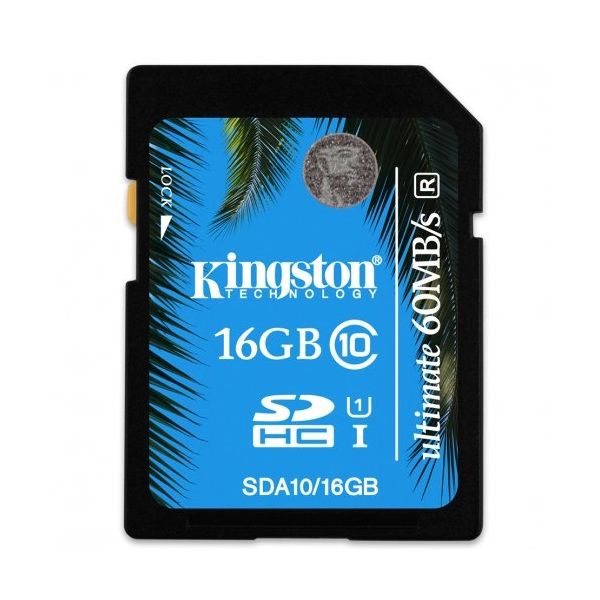 KINGSTON 16GB SDHC Class 10 UHS-I Ultimate Flash Card