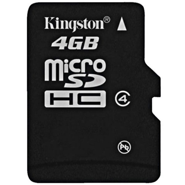 Memory ( flash cards ) KINGSTON NAND Flash Micro SDHC 4GB, 1pcs without adapter