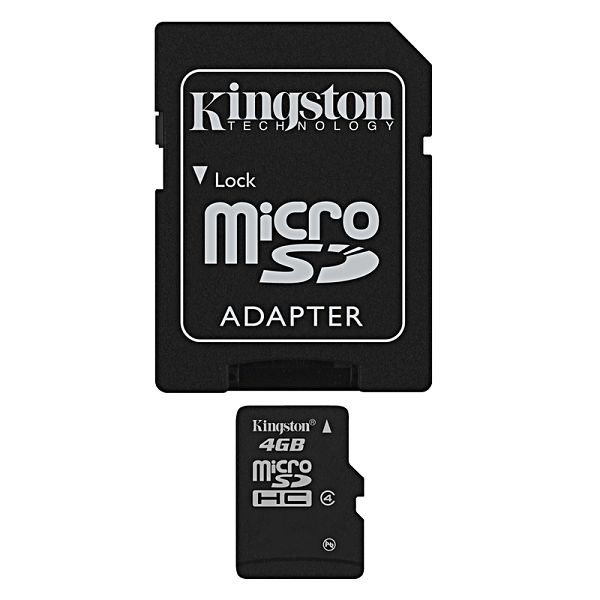 Kingston microSDHC, Class4, 4GB