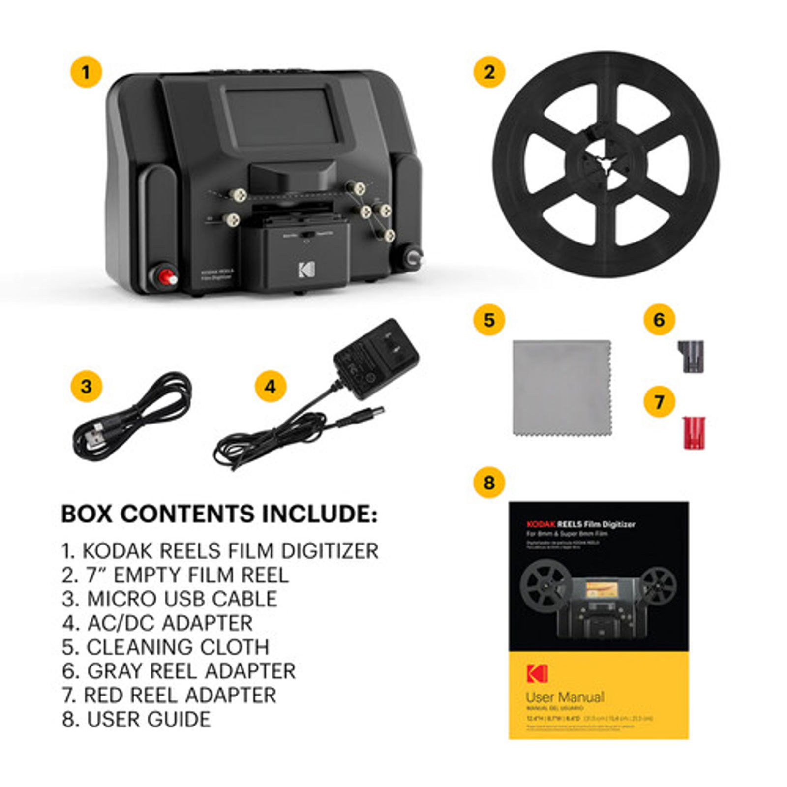 Kodak Reels Film Digitizer digitalizator 8mm i Super 8 filmskih rola