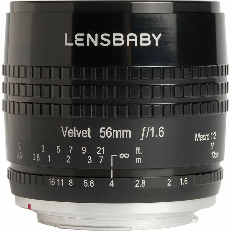 Lensbaby Velvet 56mm f/1.6 macro 1:2 portretni objektiv za Sony A mount (LBV56BS)