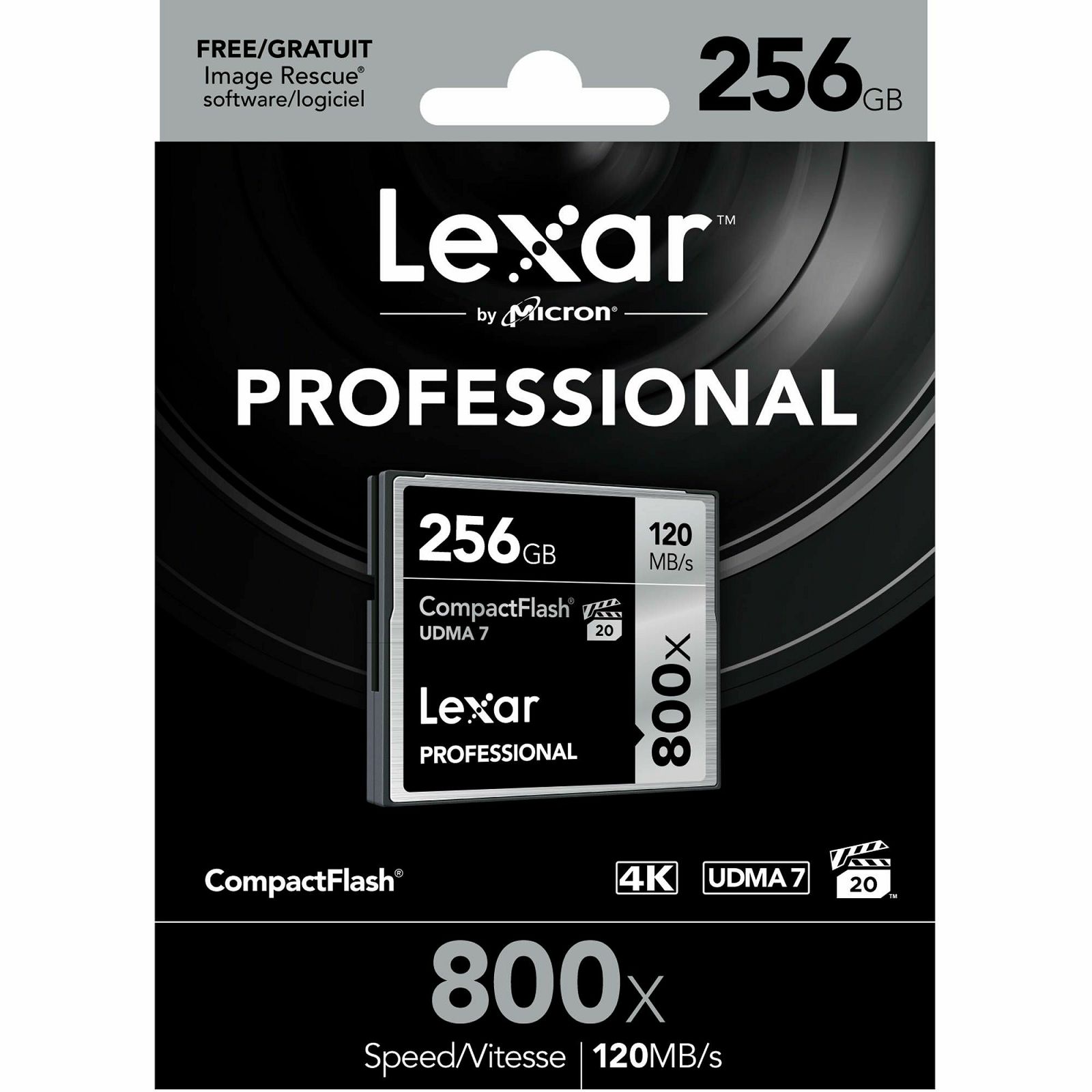 Lexar CF 256GB 800x 120MB/s Professional UDMA Compact Flash Card memorijska kartica (LCF256CRBEU800)