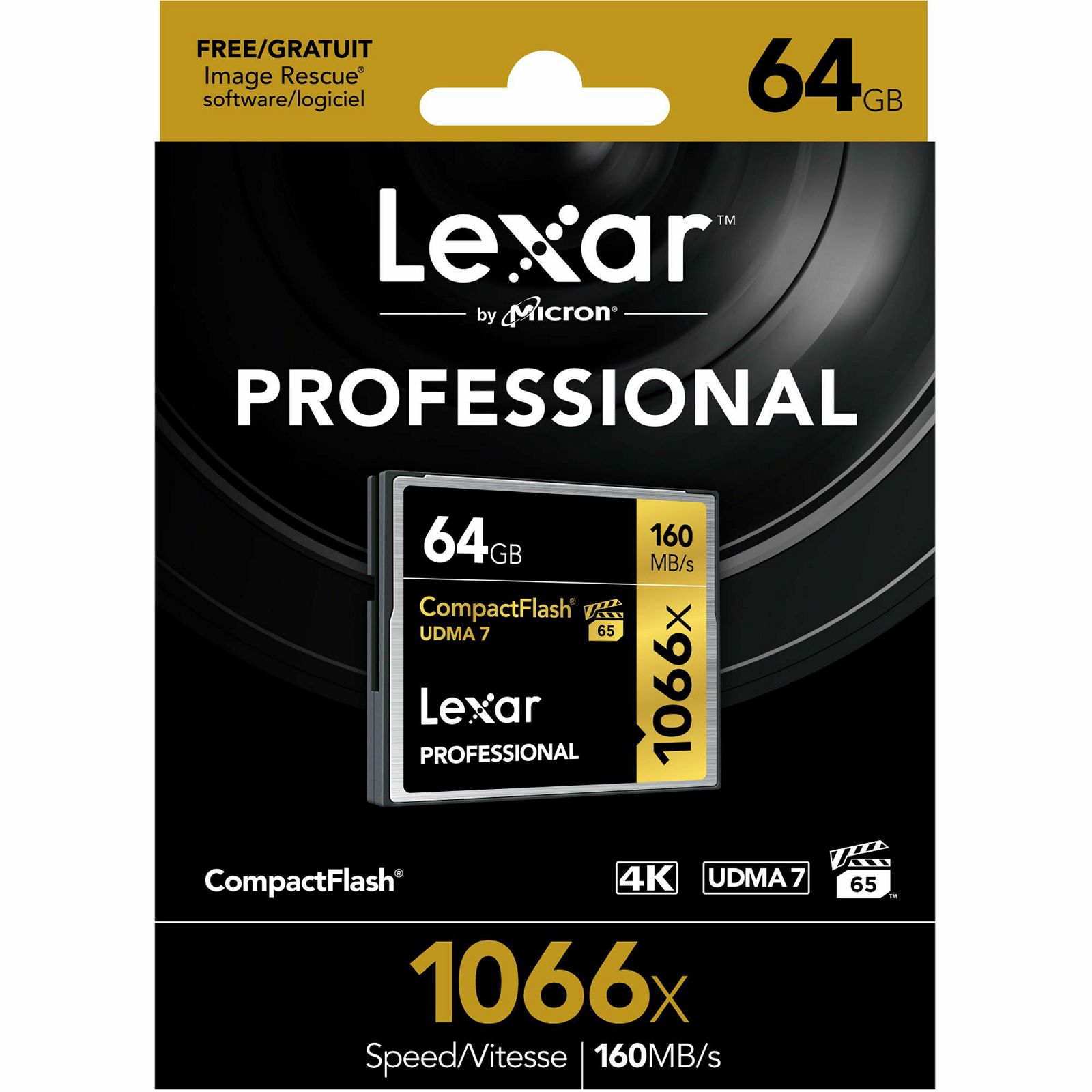 Lexar CF 64GB 1066x 160MB/s Professional UDMA7 Compact Flash Card memorijska kartica (LCF64GCRBEU1066)