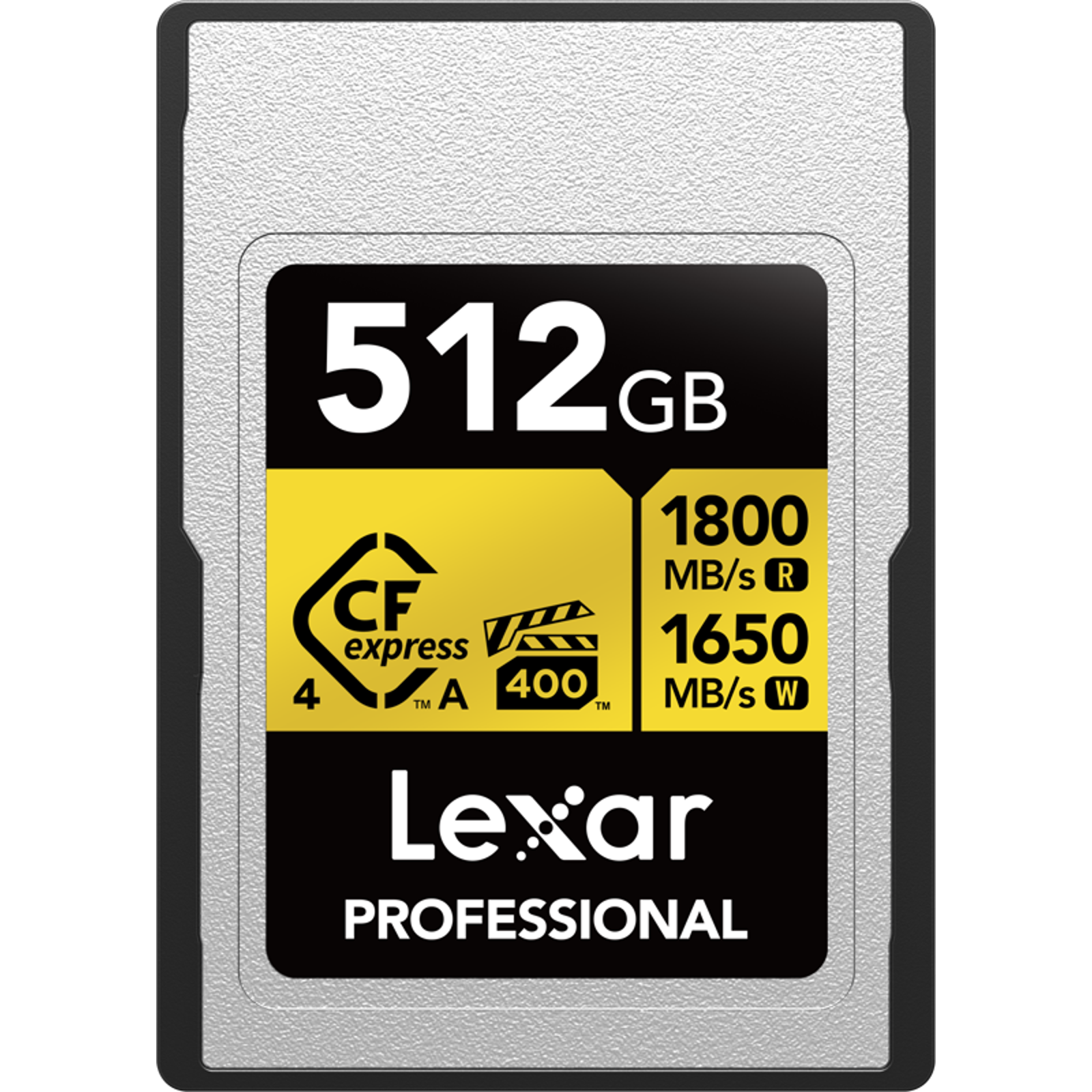 Lexar Cfexpress Type A, 512GB 1800MB/s 1650MB/s 4.0 VPG 400 IP68 1000MB/s sustained write Professional Gold memorijska kartica