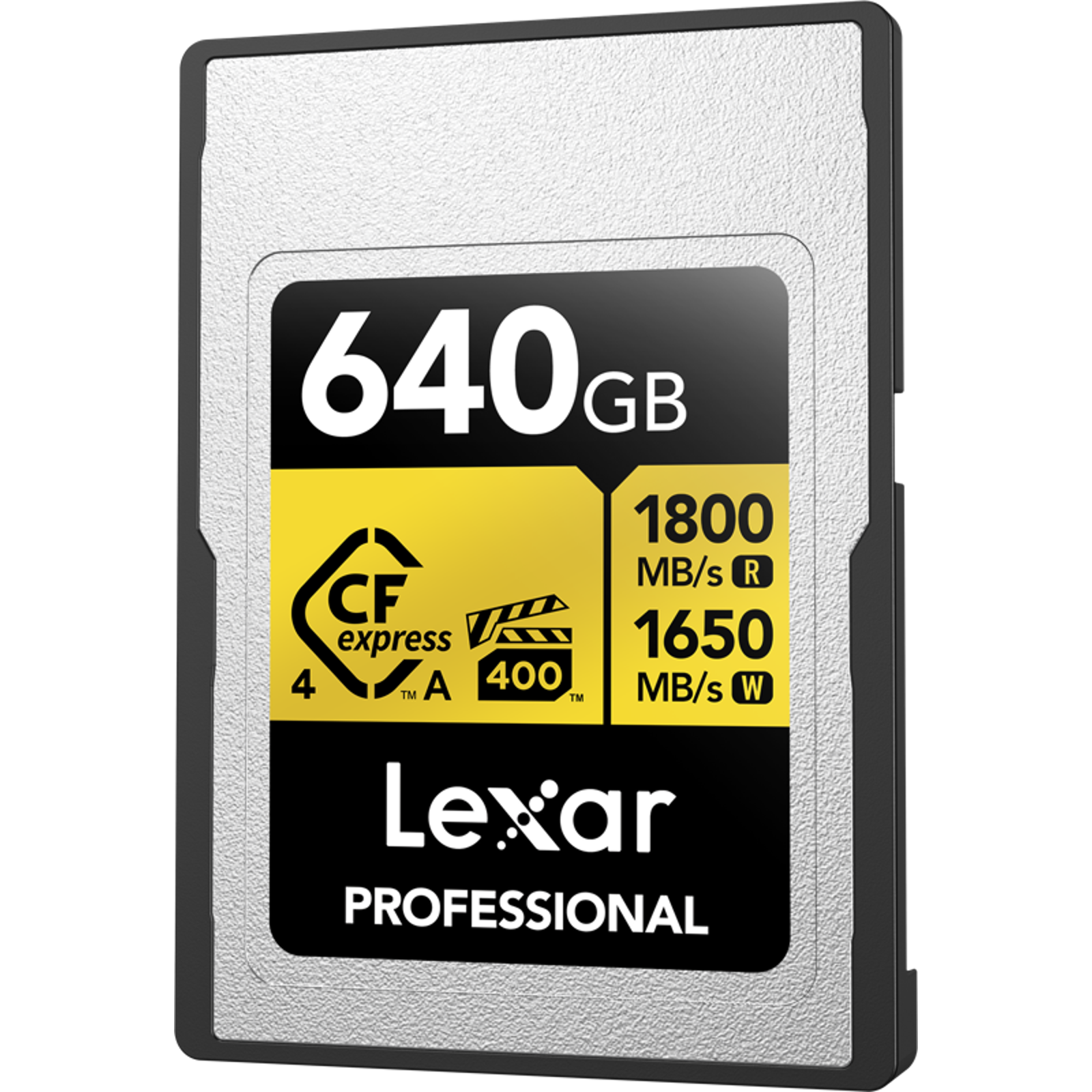 Lexar Cfexpress Type A, 640GB 1800MB/s 1650MB/s 4.0 VPG 400 IP68 1400MB/s sustained write Professional Gold memorijska kartica