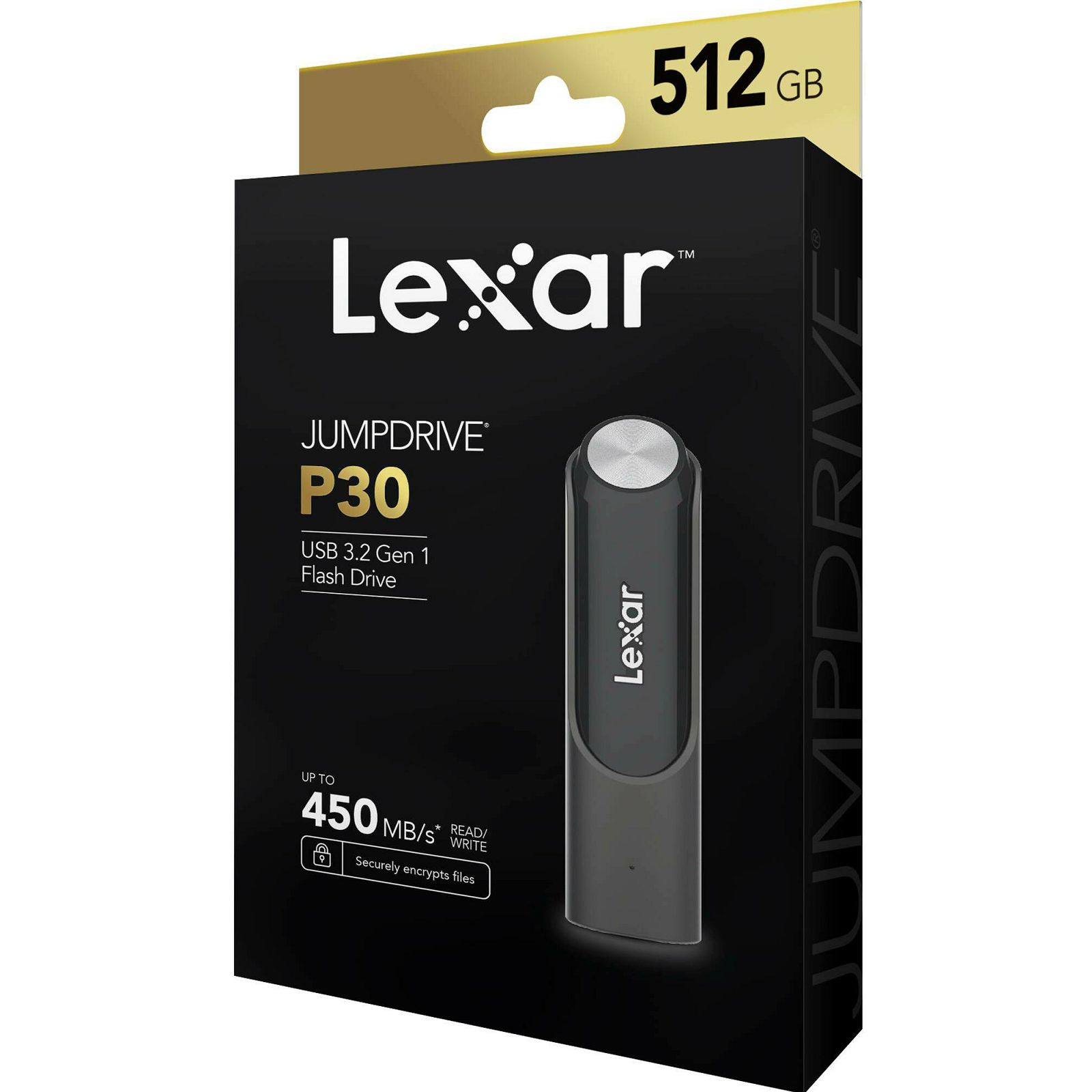 Lexar JumpDrive P30 512GB USB 3.2 Gen 1 Flash Drive 450MB/s read 450MB/s write memorija (LJDP030512G-RNQNG)