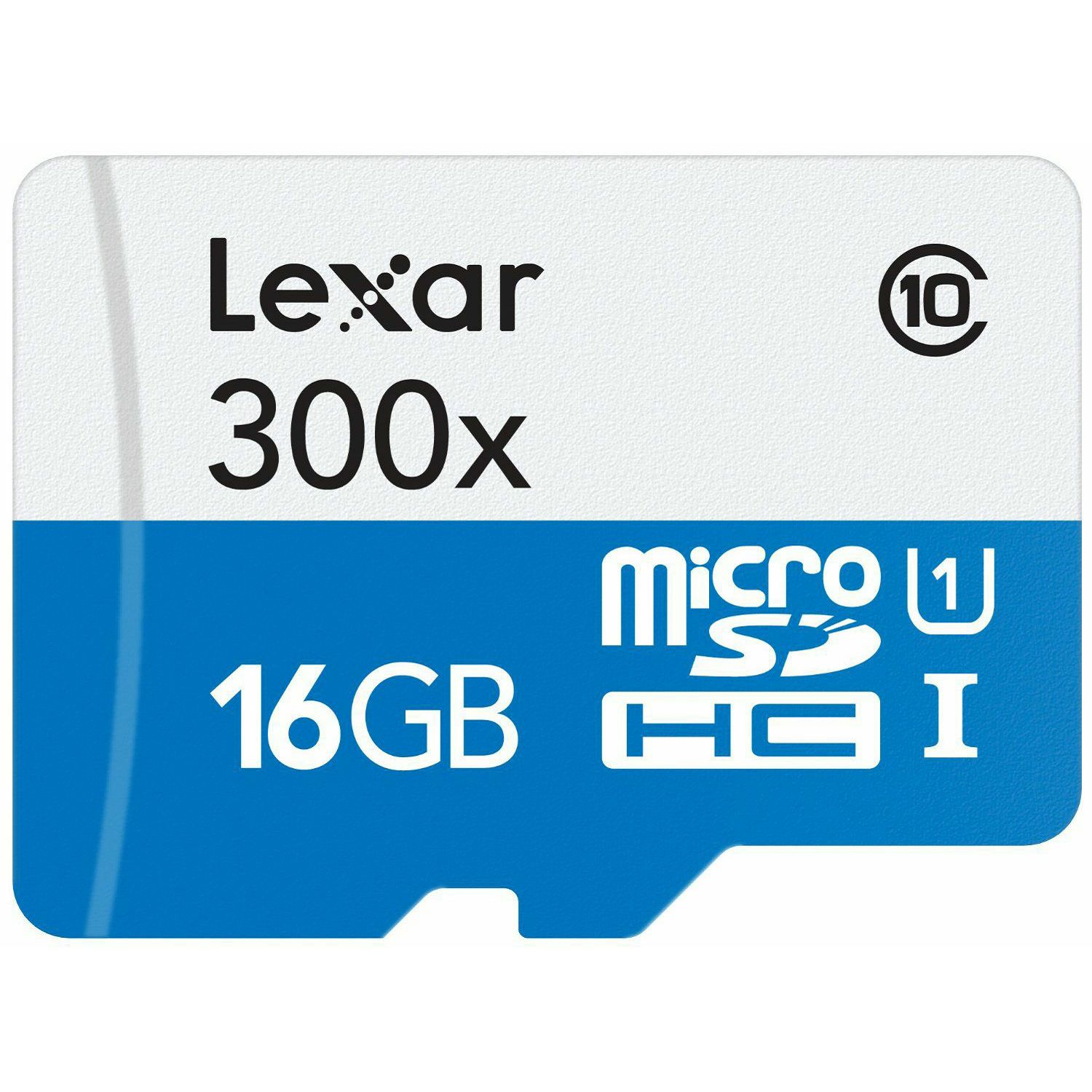 Lexar microSDHC 16GB 300x 45MB/s Class 10 High Speed memorijska kartica sa adapterom LSDMI16GBBEU300