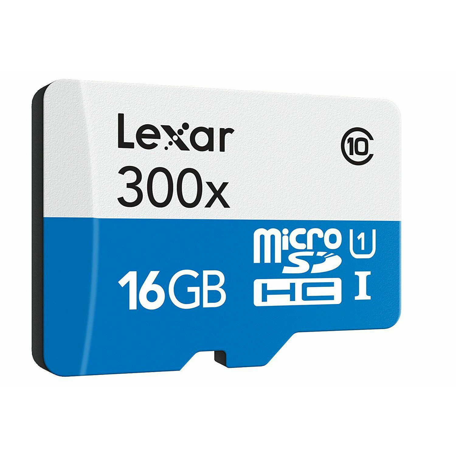 Lexar microSDHC 16GB 300x 45MB/s Class 10 High Speed memorijska kartica sa adapterom LSDMI16GBBEU300