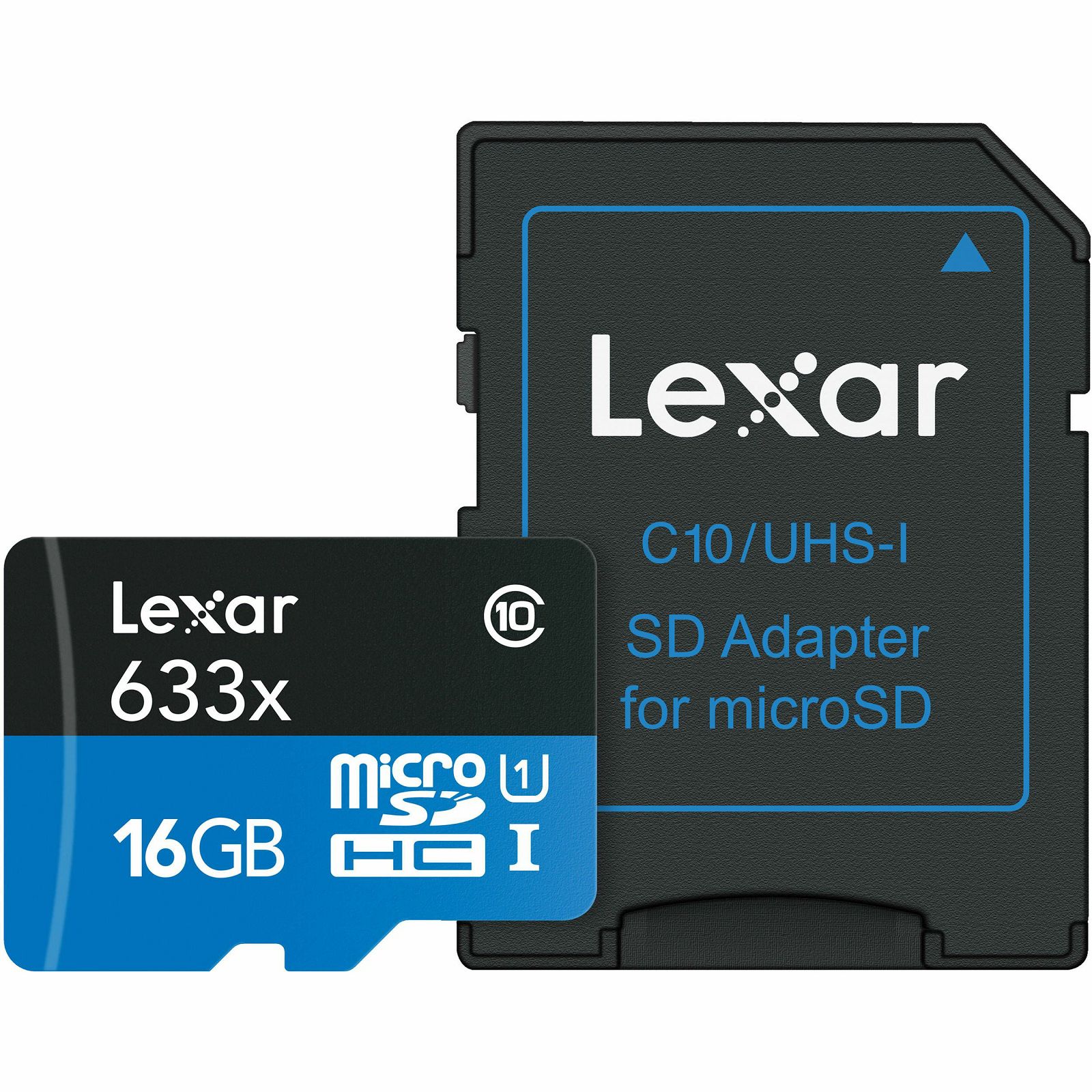 Lexar microSDHC 633x 95MB/s UHS-I 16GB memorijska kartica sa adapterom LSDMI16GBBEU633A