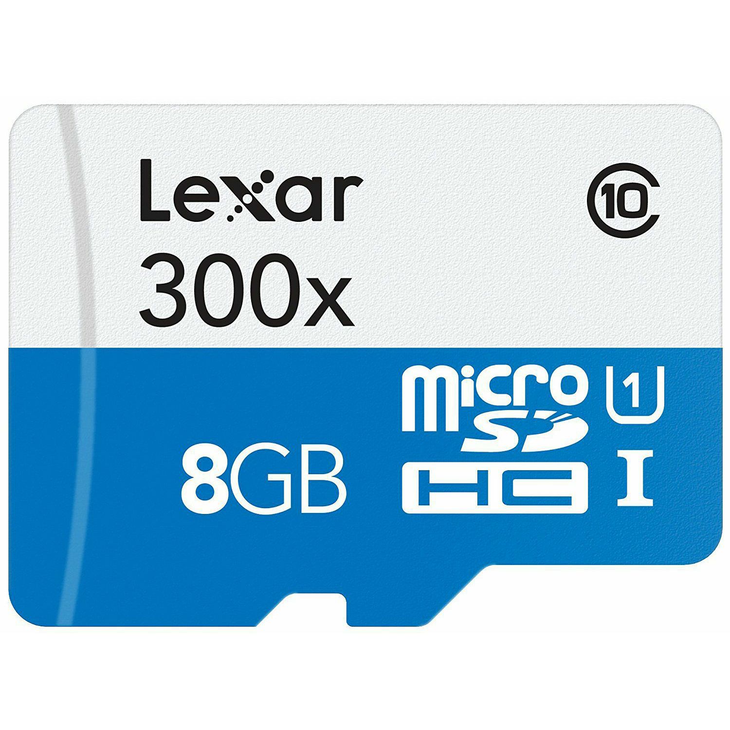 Lexar microSDHC 8GB 300x 45MB/s Class 10 High Speed memorijska kartica sa adapterom LSDMI8GBBBEU300A