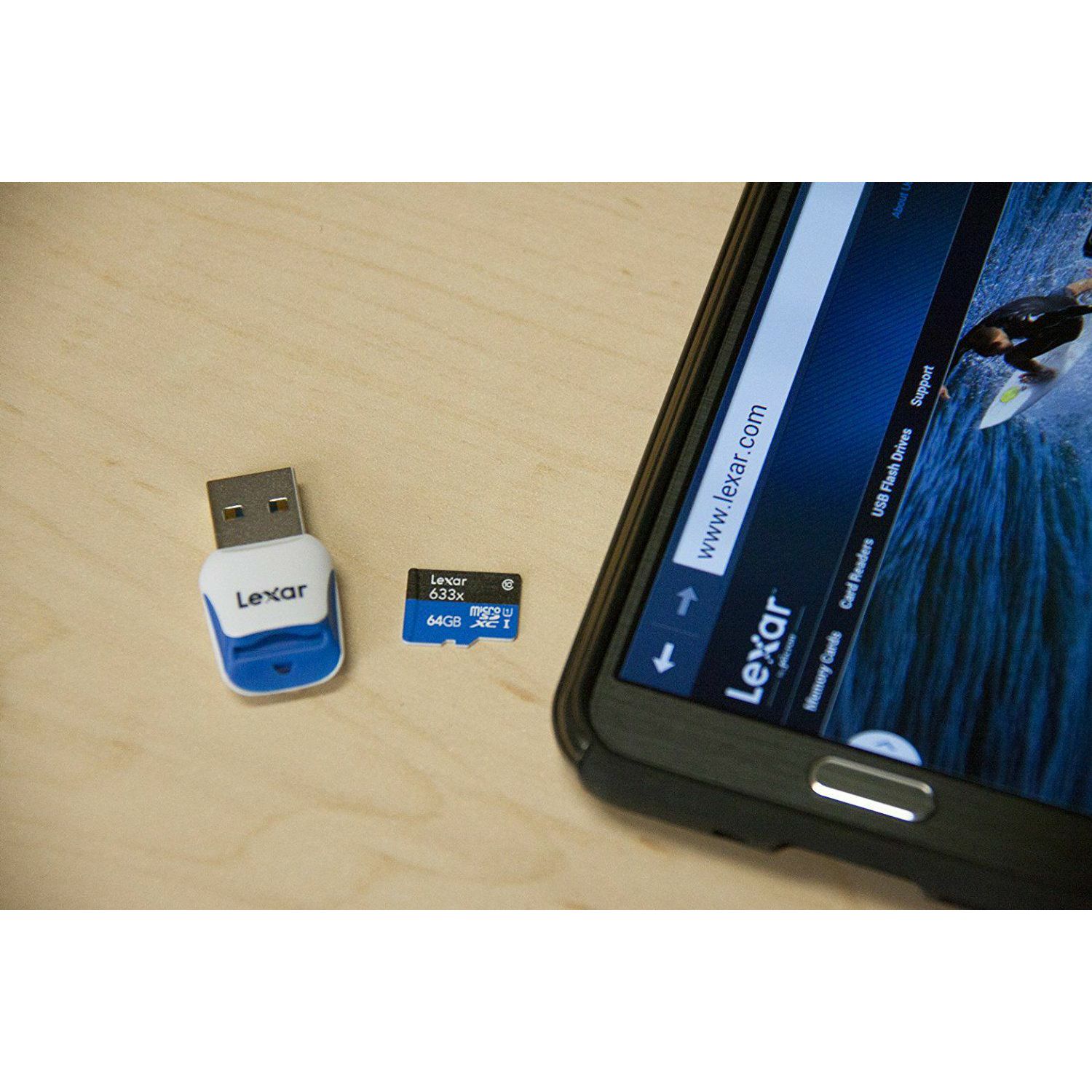 Lexar microSDXC 128GB 633x UHS-I sa USB 3.0 Reader adapter memorijska kartica sa adapterom LSDMI128B1EU633R
