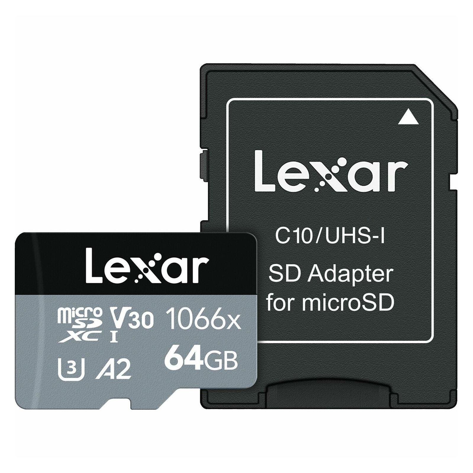 Lexar microSDXC 64GB 1066x 160MB/s 70MB/s UHS-I C10 A2 V30 U3 High-Performance memorijska kartica (LMS1066064G-BNANG)