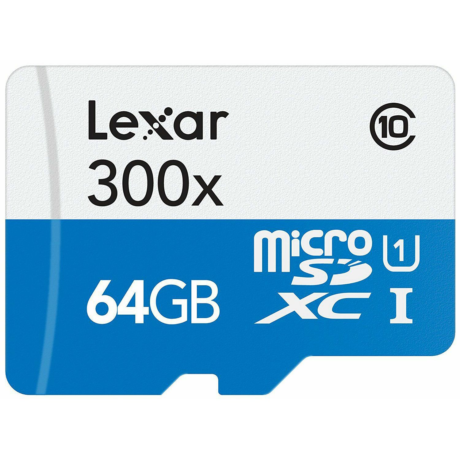 Lexar microSDXC 64GB 300x 45MB/s Class 10 High Speed memorijska kartica sa adapterom LSDMI64GB1EU300A