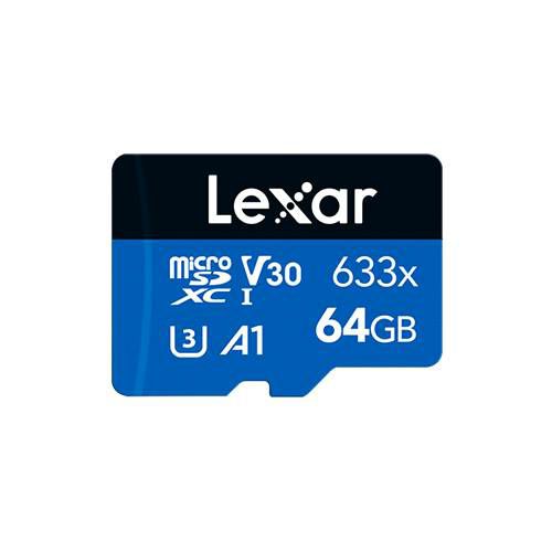 Lexar microSDXC 64GB 633x 100MB/s 45MB/s UHS-I C10 A1 V30 U3 High-Performance memorijska kartica (LSDMI64GBB633A)