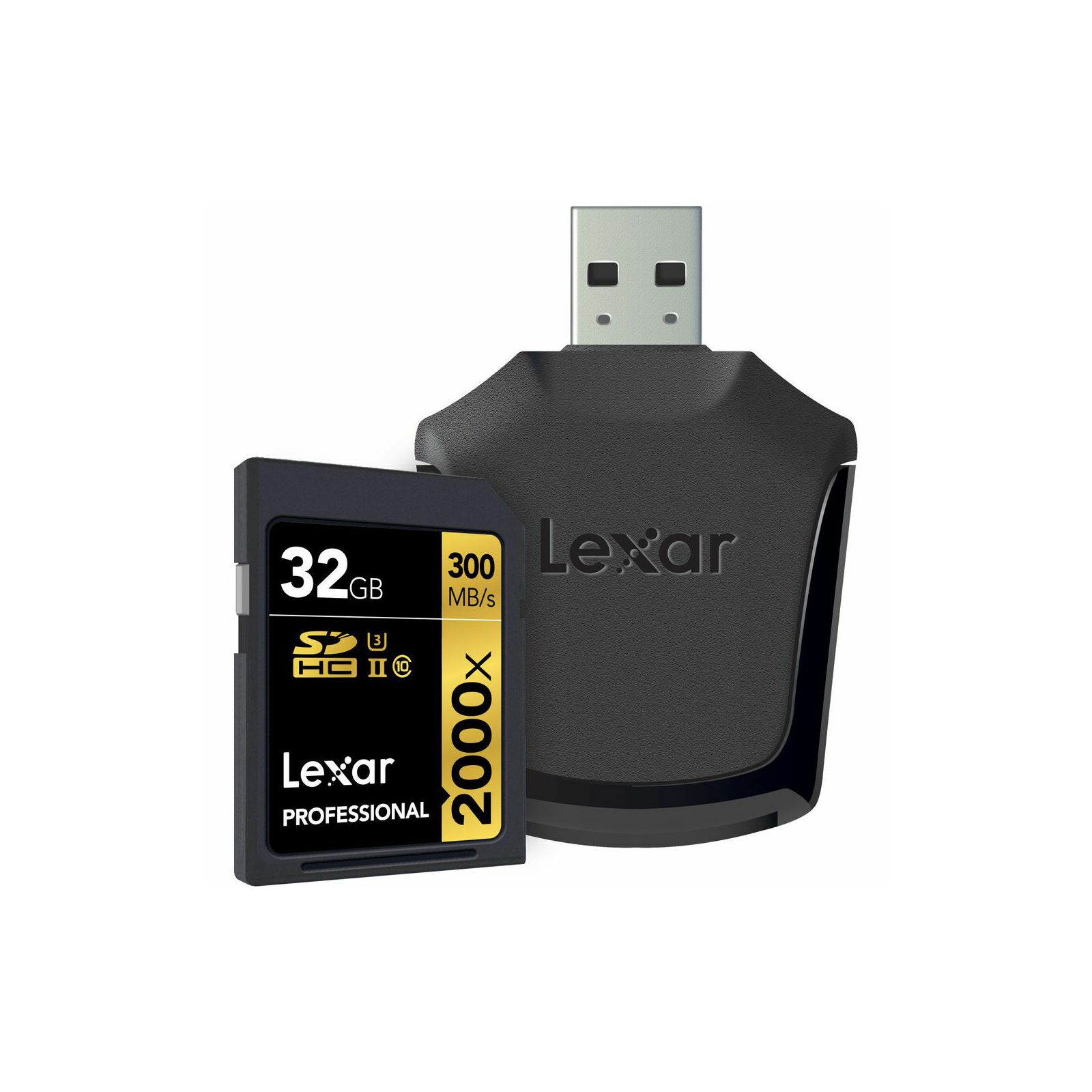 Lexar SDHC 32GB 2000x UHS-II Professional RDR Card incl Reader memorijska kartica i čitač kartica LSD32GCRBEU2000R