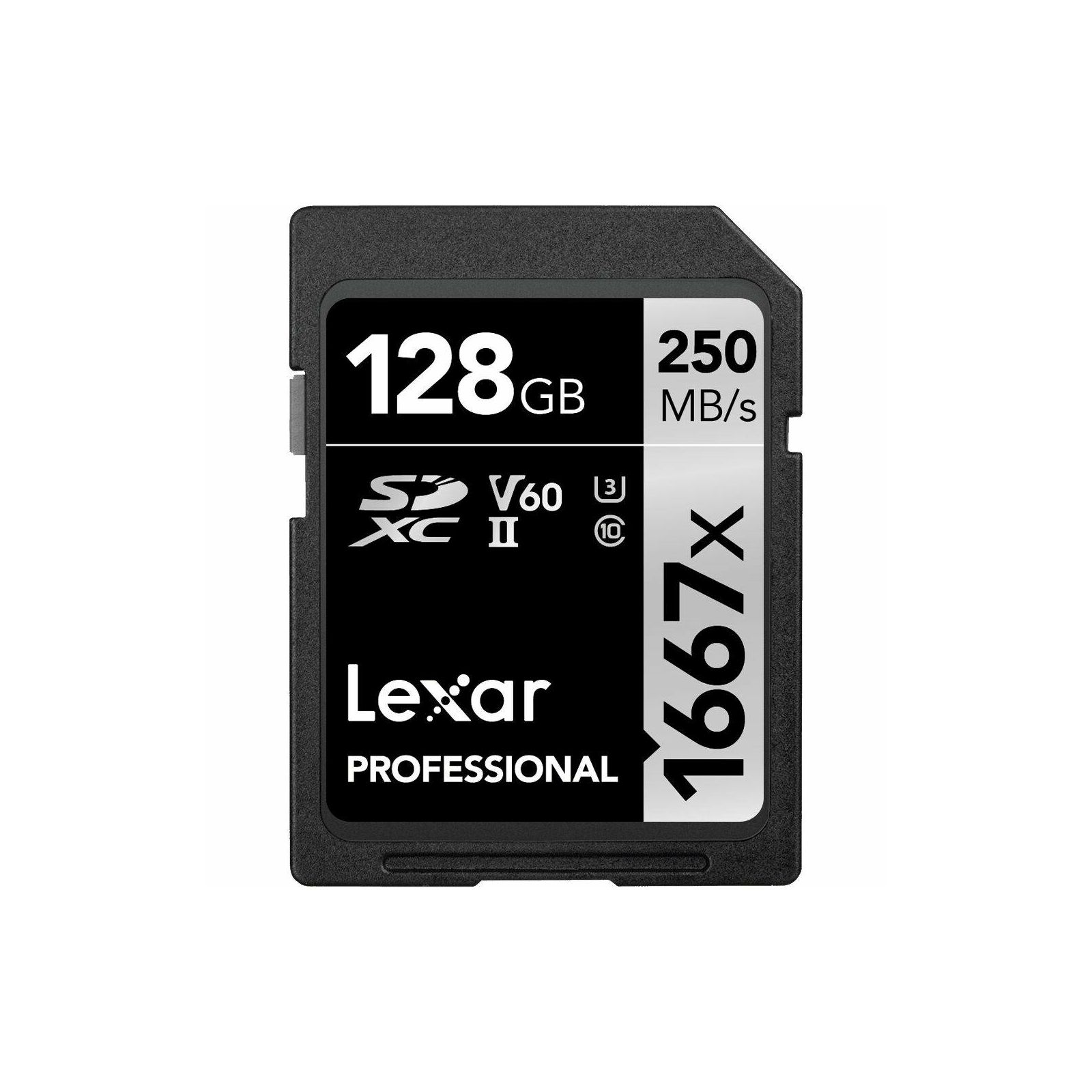 Lexar SDXC 128GB 1667x 250MB/s 90MB/s UHS-II C10 V60 U3 memorijska kartica (LSD128CB1667)