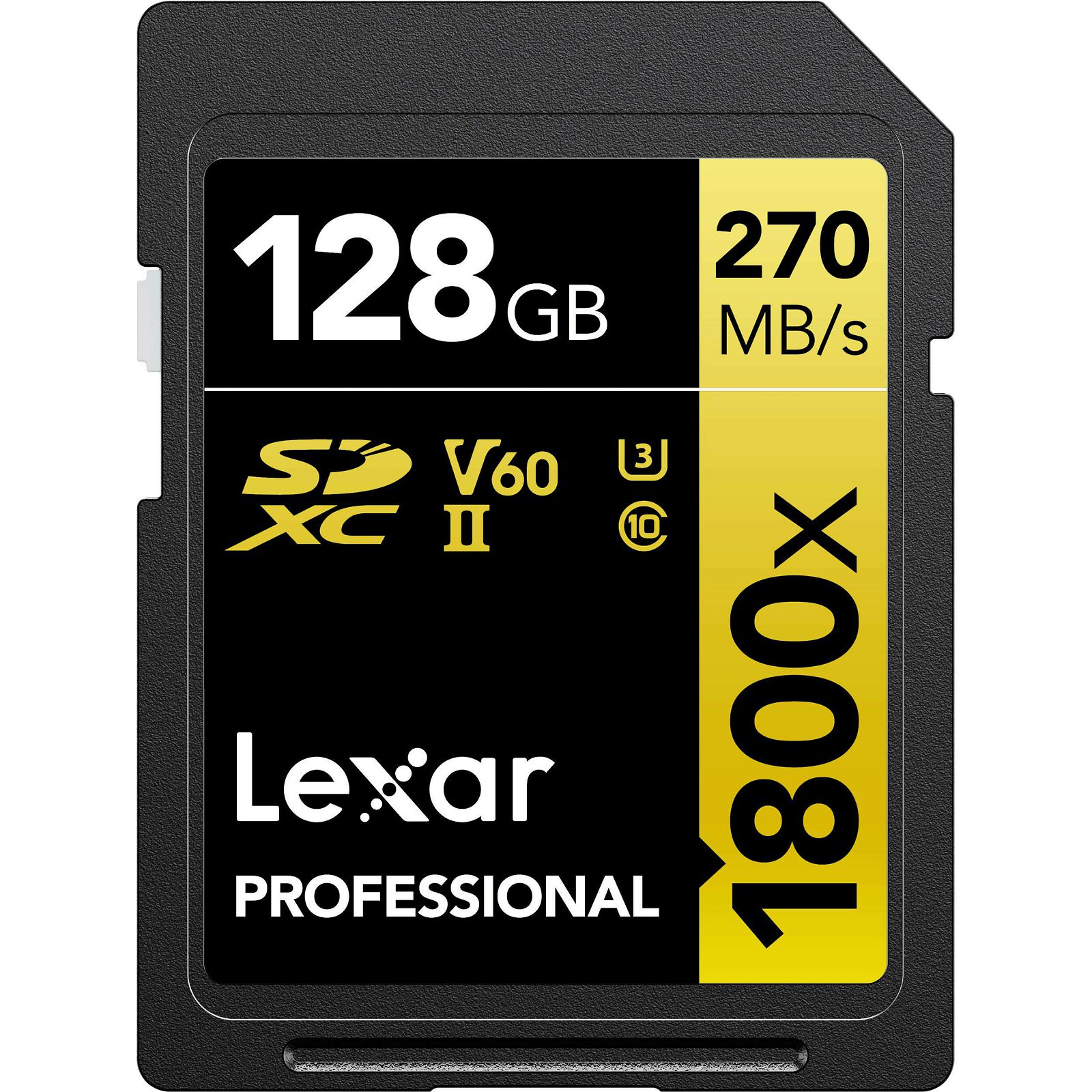 Lexar SDXC 128GB 1800x 270MB/s 180MB/s UHS-II C10 V60 U3 memorijska kartica (LSD1800128G-BNNNG)