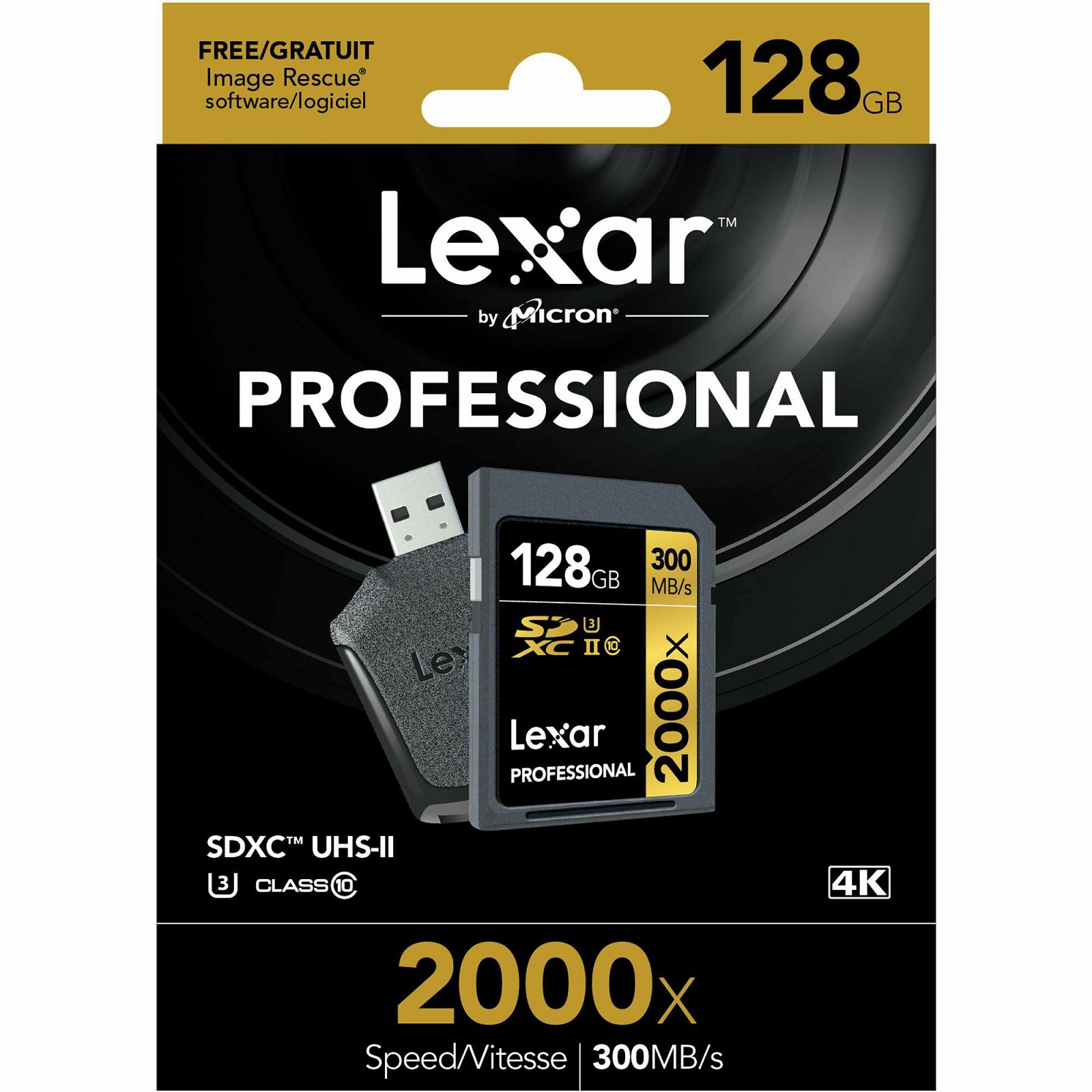 Lexar SDXC 128GB 2000x Professional RDR UHS-II Card ink Reader memorijska kartica i čitač kartica LSD128CRBEU2000R