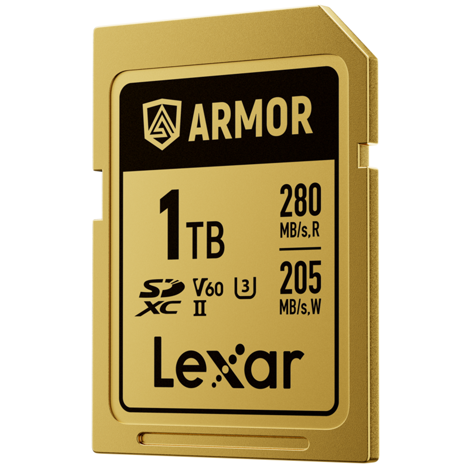 Lexar SDXC 1TB 280MB/s 210MB/s Class 10 UHS-II C10 V60 U3 Professional Armor Gold Stainless steel Casing IP68 memorijska kartica