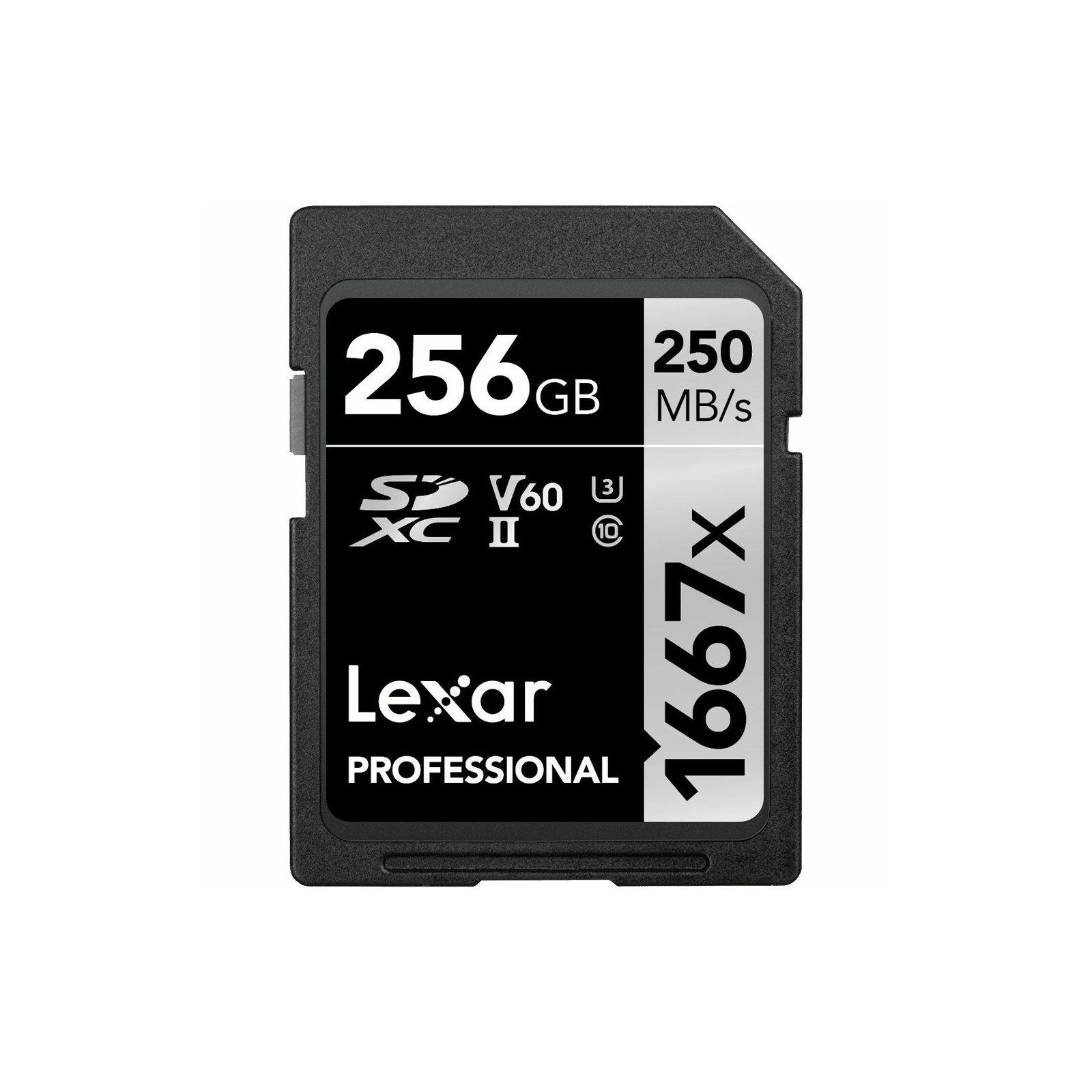 Lexar SDXC 256GB 1667x 250MB/s 90MB/s UHS-II C10 V60 U3 memorijska kartica (LSD256CB1667)