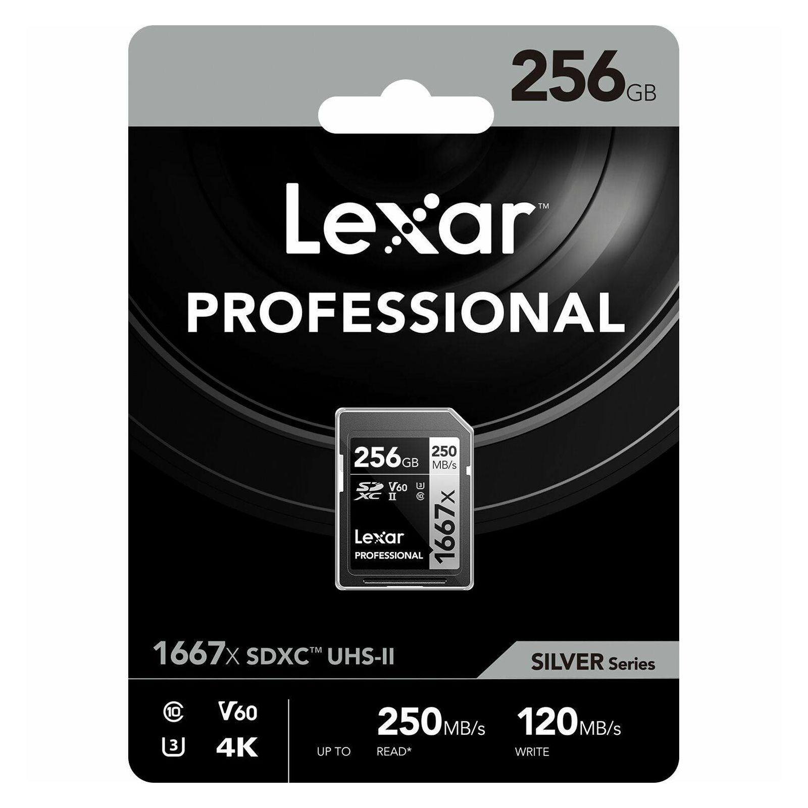 Lexar SDXC 256GB 1667x 250MB/s 90MB/s UHS-II C10 V60 U3 memorijska kartica (LSD256CB1667)