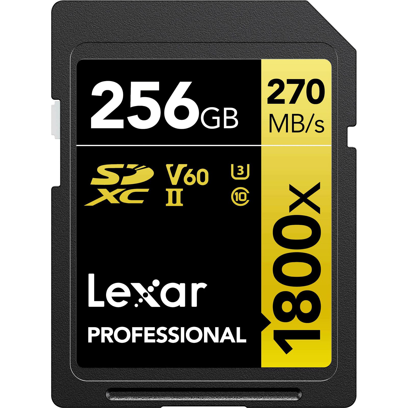 Lexar SDXC 256GB 1800x 270MB/s 180MB/s UHS-II C10 V60 U3 memorijska kartica (LSD1800256G-BNNNG)