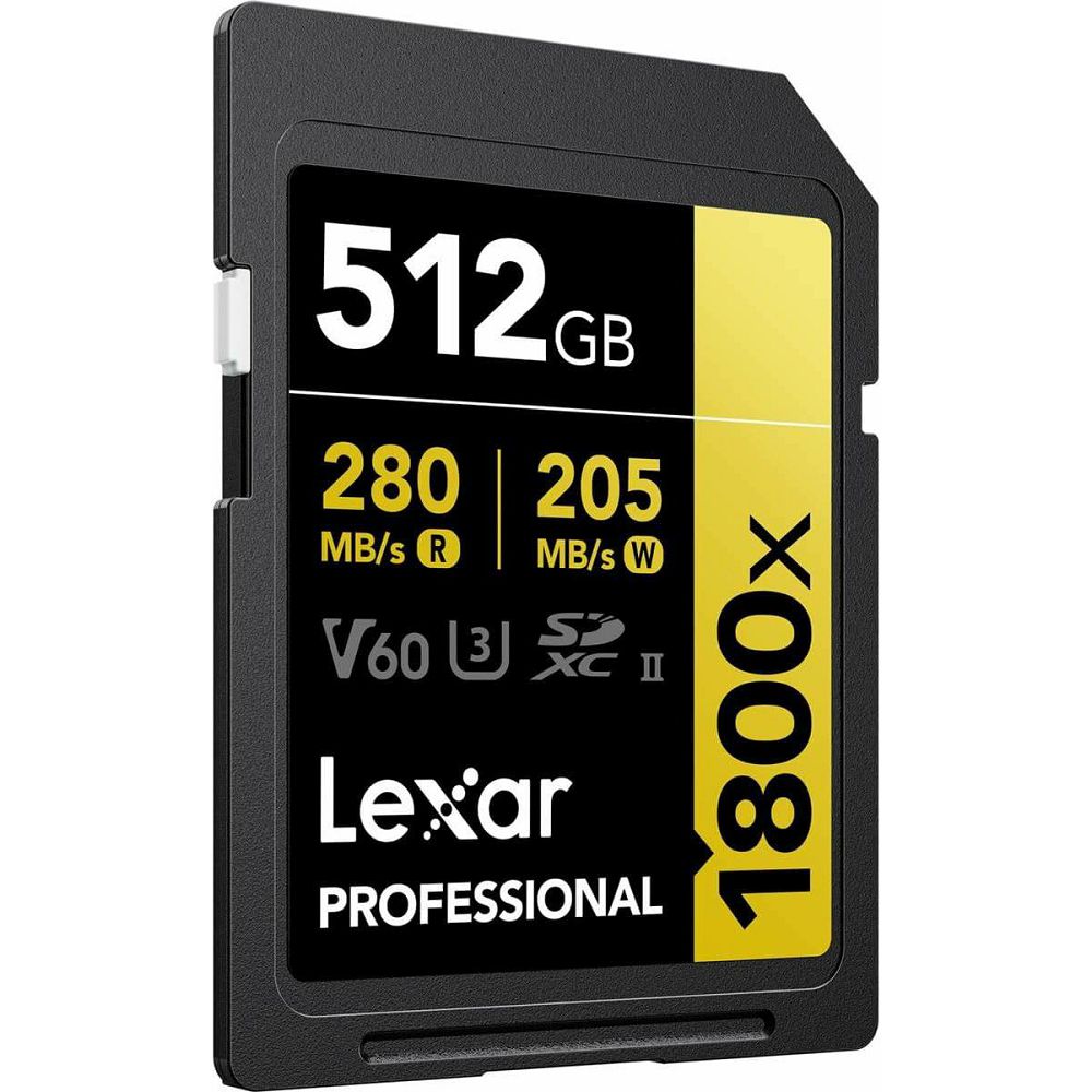 Lexar SDXC 512GB 1800x 270MB/s 180MB/s UHS-II C10 V60 U3 memorijska kartica (LLSD1800512G-BNNNG)