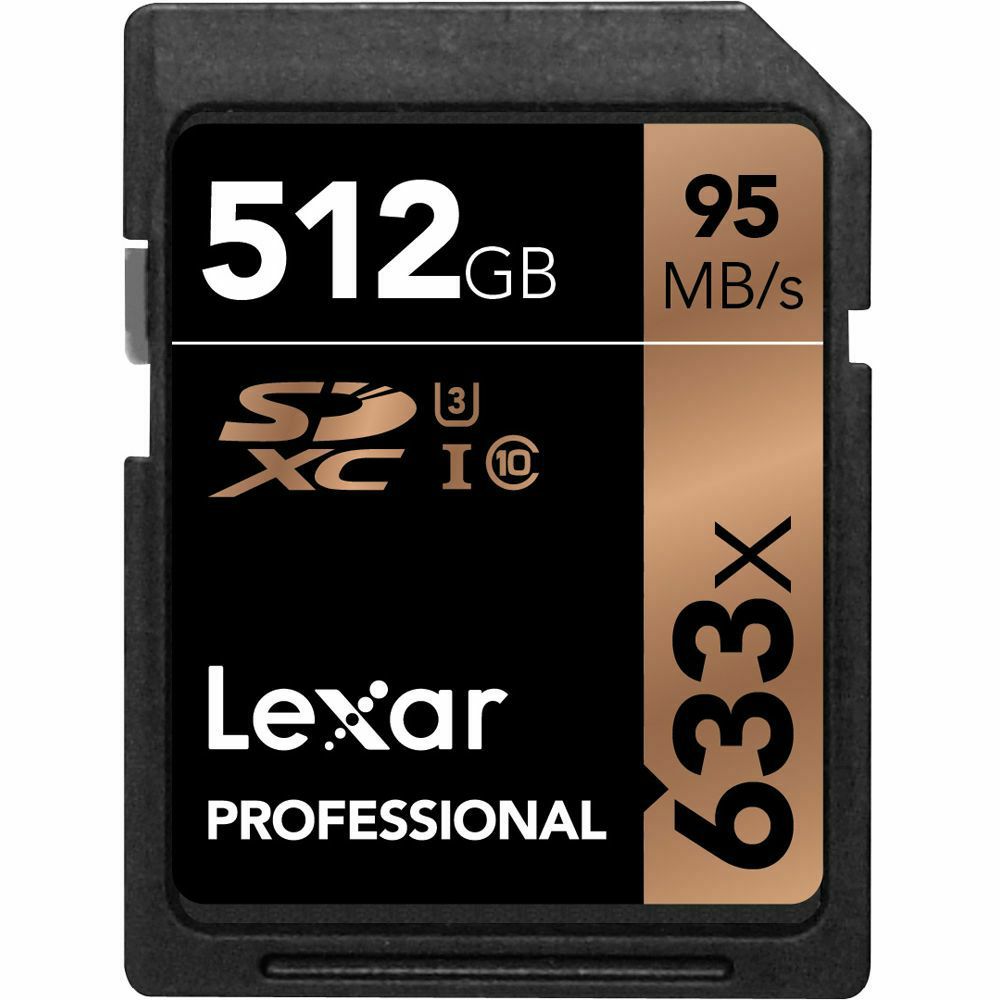 Lexar SDXC 512GB 633x 95MB/s Professional Class 10 UHS-I Card memorijska kartica LSD512CBEU633