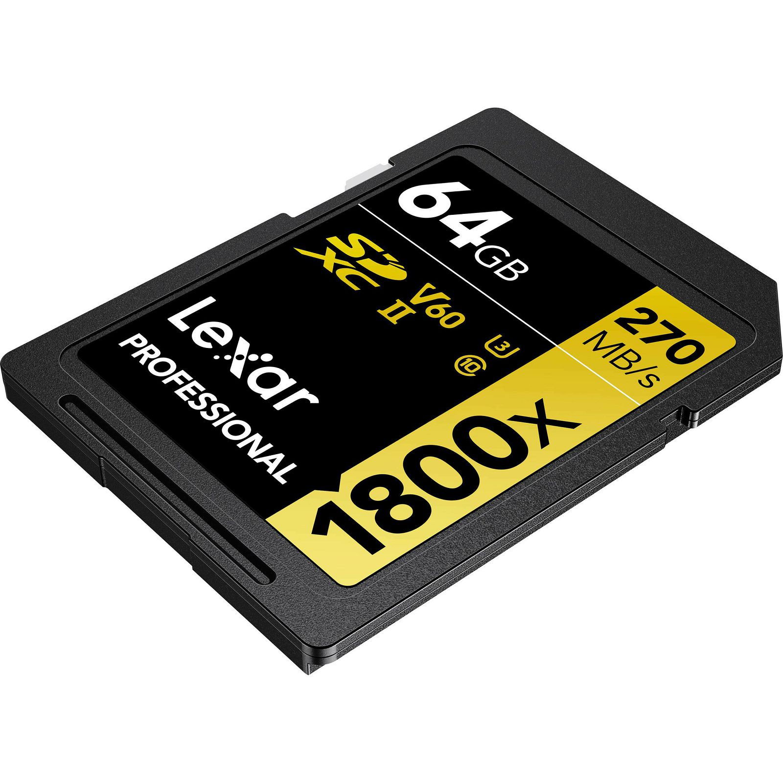 Lexar SDXC 64GB 1800x 270MB/s 180MB/s UHS-II C10 V60 U3 memorijska kartica (LSD1800064G-BNNNG)