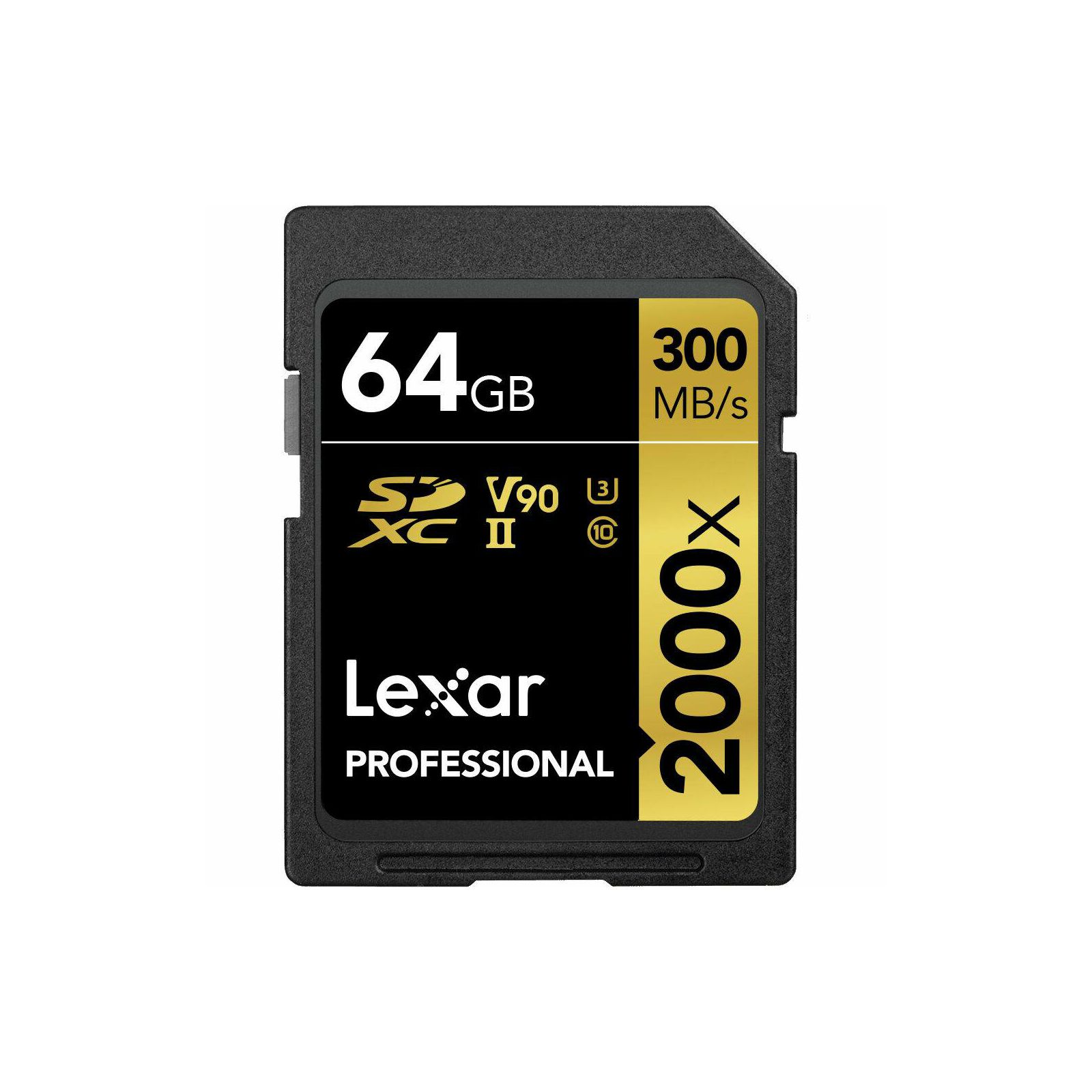 Lexar SDXC 64GB 2000x 300MB/s 260MB/s UHS-II C10 V90 U3 memorijska kartica (LSD2000064G-BNNNG)