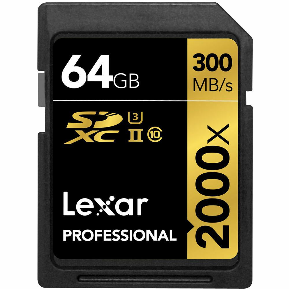 Lexar SDXC 64GB 2000x UHS-II Professional RDR Card incl Reader memorijska kartica i čitač kartica LSD64GCRBEU2000R