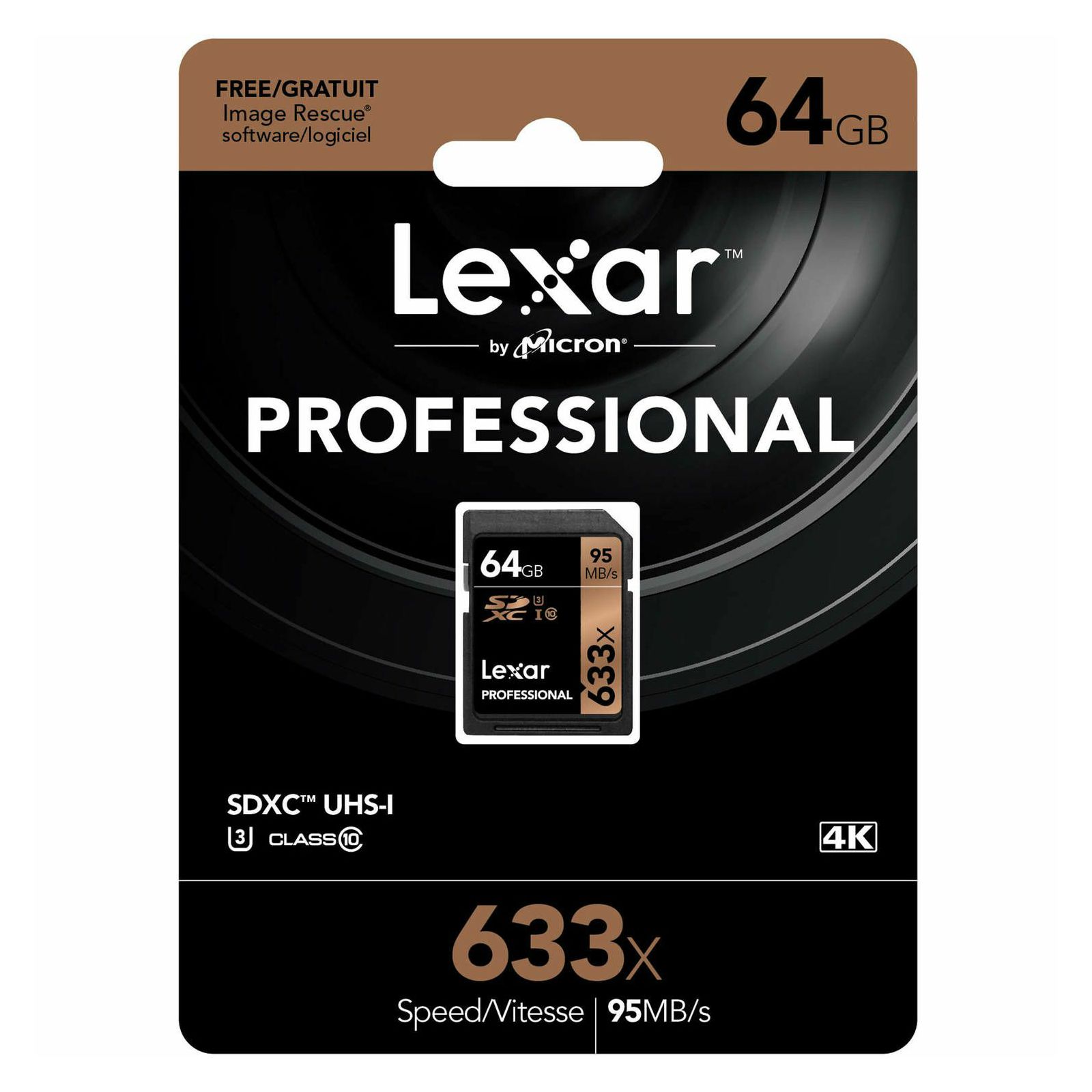 Lexar SDXC 64GB 633x 95MB/s Professional Class 10 UHS-I Card memorijska kartica LSD64GCB1EU633