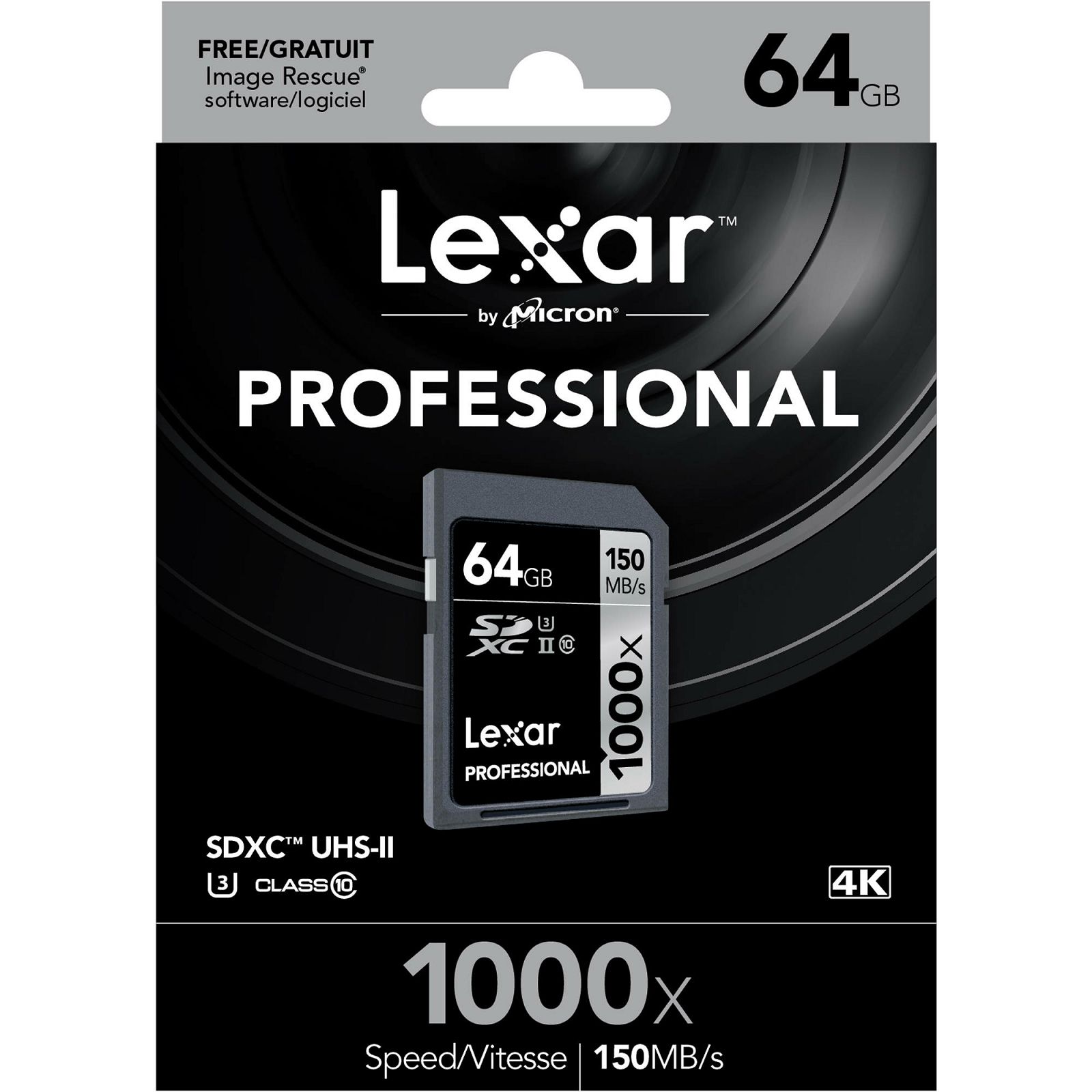 Lexar SDXC Card 64GB 1000x 150mb/s Professional UHS-II LSD64GCRBEU1000 SD memorijska kartica