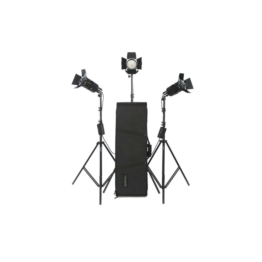 Limelite VB-1250EUR Pixel 300 SET od 3 tjela: 3 x Pixel tijelo,3x klapne, 3x stativ, 3x žarulja, 1x torba za 3 glave Pixel 300W Focusing Floodlight by Bowens