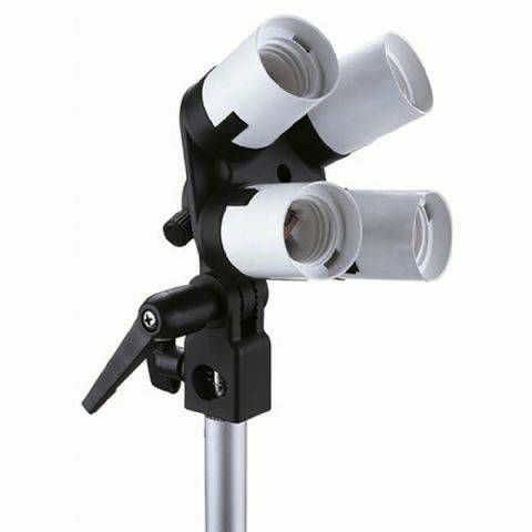 Linkstar Lampholder LH-4U + Umbrella Holder + Tilting Bracket adapter nosač za 4x E27 žarulje