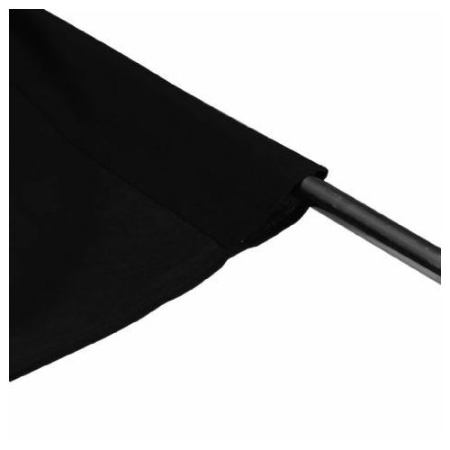 Linkstar studijska foto pozadina od tkanine pamuk AD-02 2,9x5m Black crna Cotton Background Cloth Washable