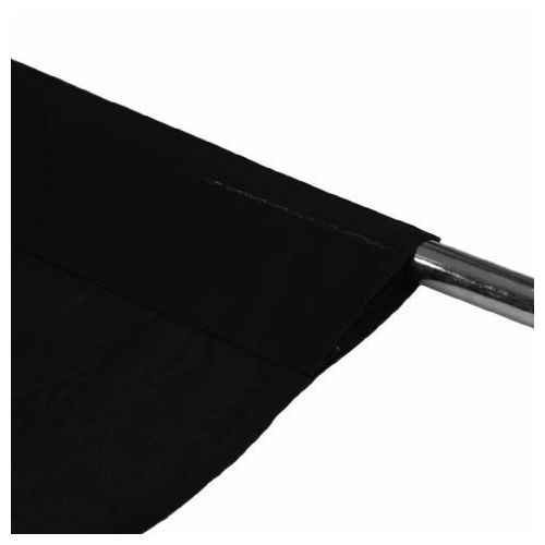 Linkstar studijska foto pozadina od tkanine pamuk BCP-02 6x6m Black crna Cotton Background Cloth Non-washable