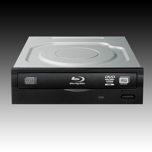 LITE ON Internal ODD IHBS112-37 BD-R/BD-RE/BD-R DL/BD-RE DL/DVD±RW/DVD±R9/DVD-RAM, SATA, 5.25" x 1/2H, Black, Bulk