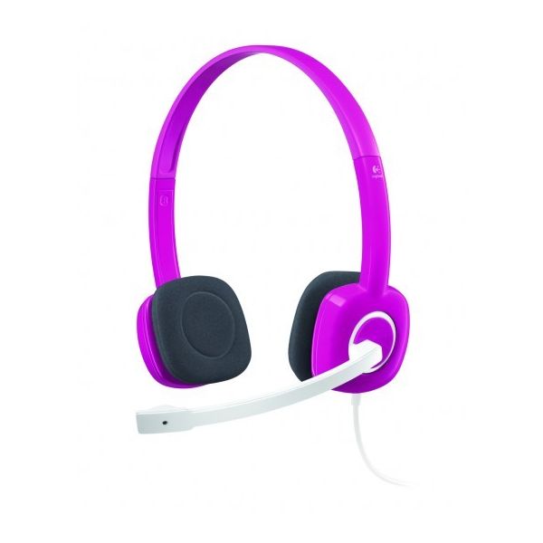 Logitech H150 Fuchsia Pink, slušalice s mikrofonom