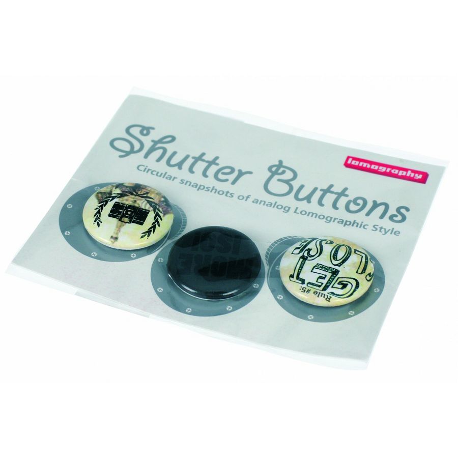 Lomography Button Set 3 *b/w smile* Z503