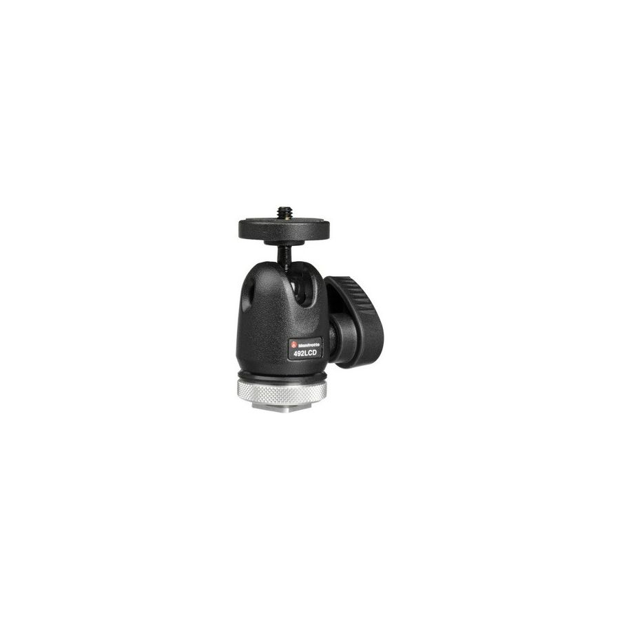 Manfrotto MICRO BALL HEAD W/HOT SHOE MOU 492LCD NORD - Video MICRO BALL HEAD W/HOT SHOE MOU