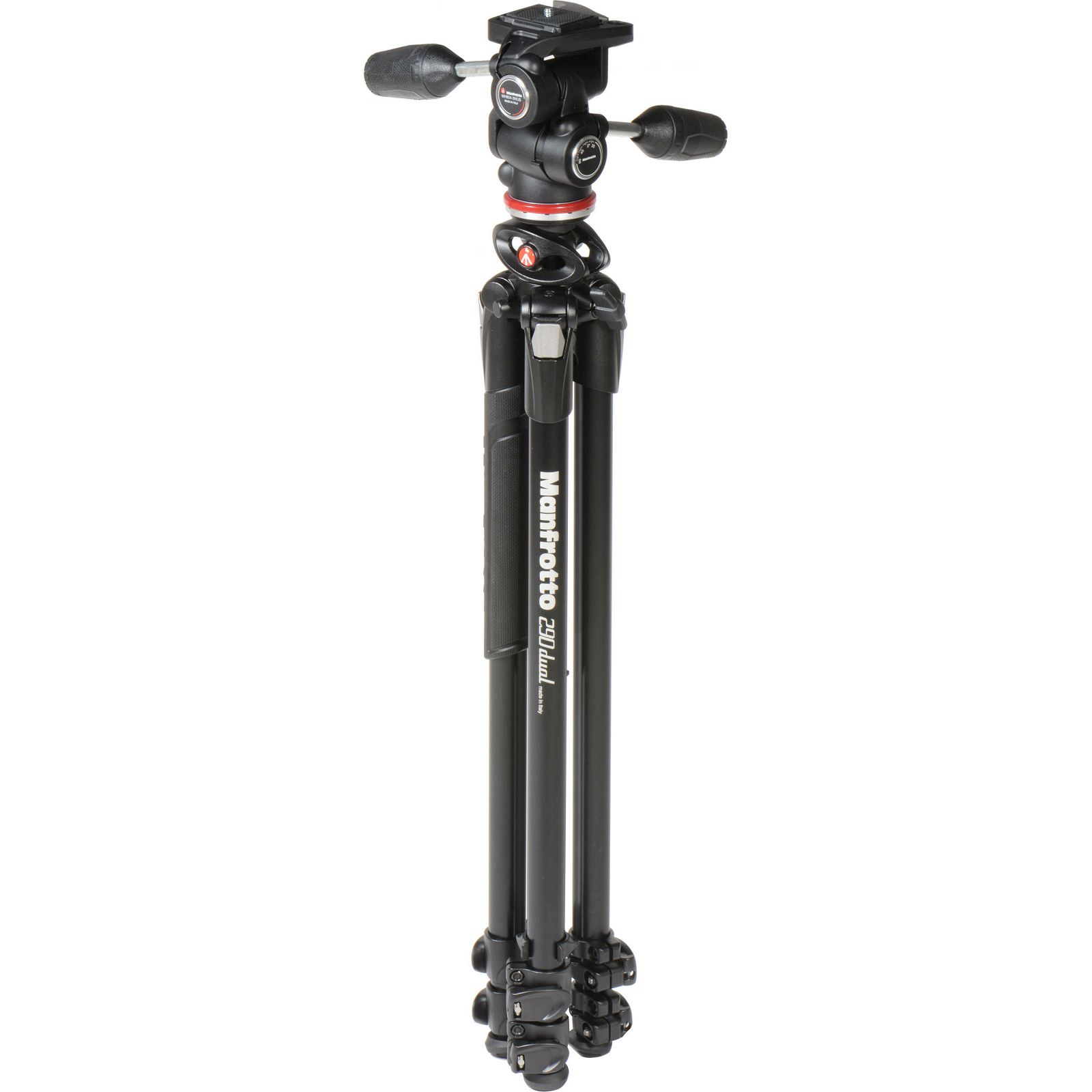 Manfrotto MK290DUA3-3W 165cm 5kg aluminijski stativ s MH804-3W 3-way glavom 290 Dual Aluminum Tripod with 3-Way Pan/Tilt Head