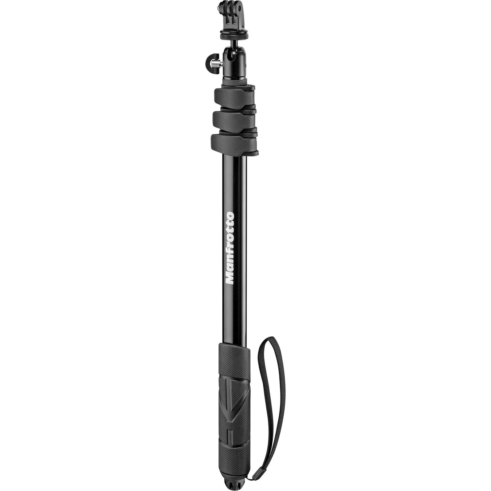 Manfrotto MPCOMPACT-BK 131cm 1kg Black Compact Extreme 2-in-1 Monopod and Pole selfie stick