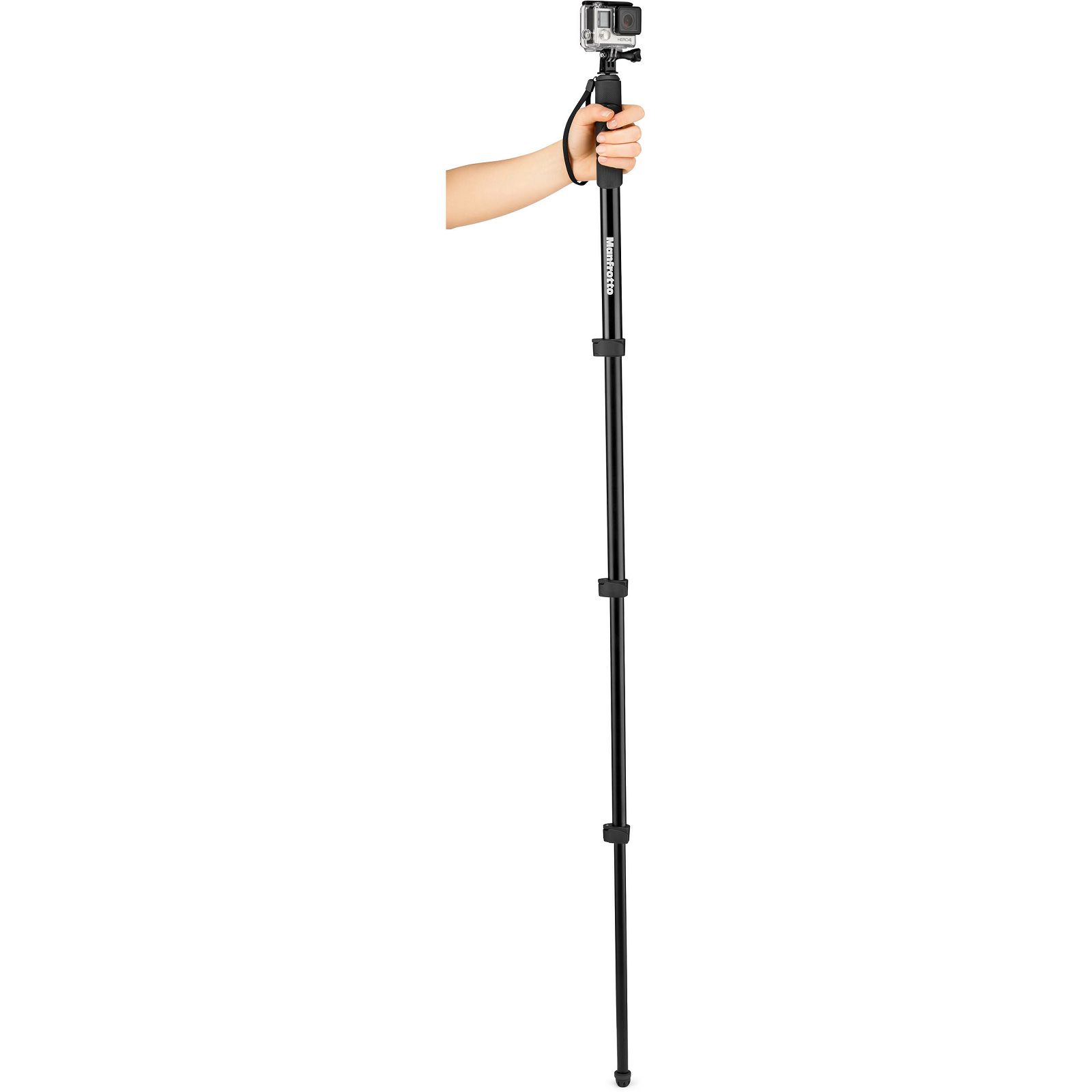 Manfrotto MPCOMPACT-BK 131cm 1kg Black Compact Extreme 2-in-1 Monopod and Pole selfie stick