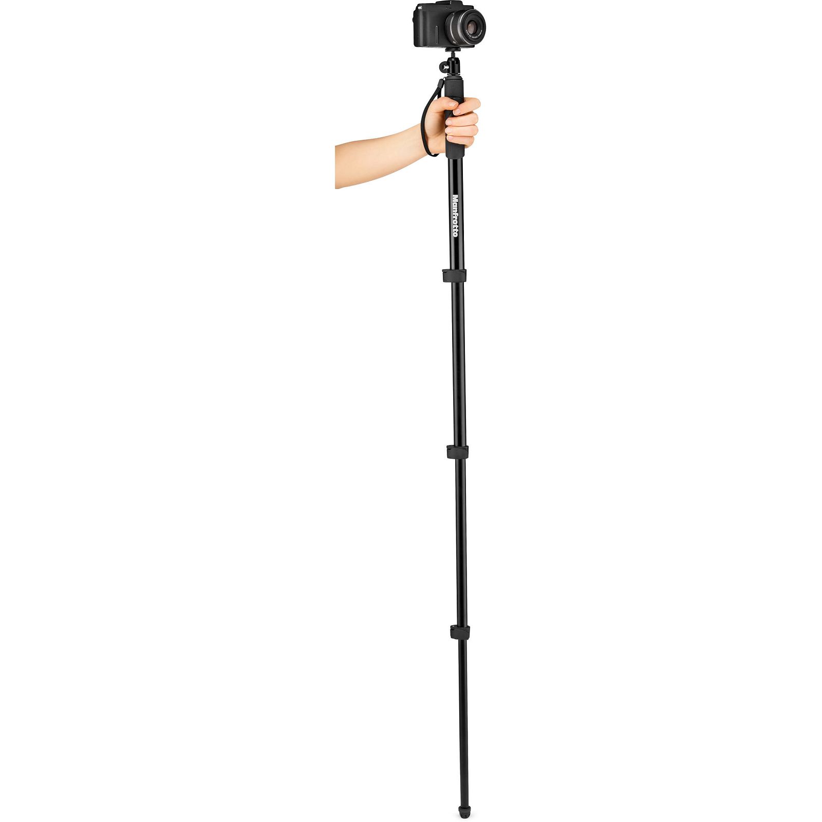 Manfrotto MPCOMPACT-BK 131cm 1kg Black Compact Extreme 2-in-1 Monopod and Pole selfie stick