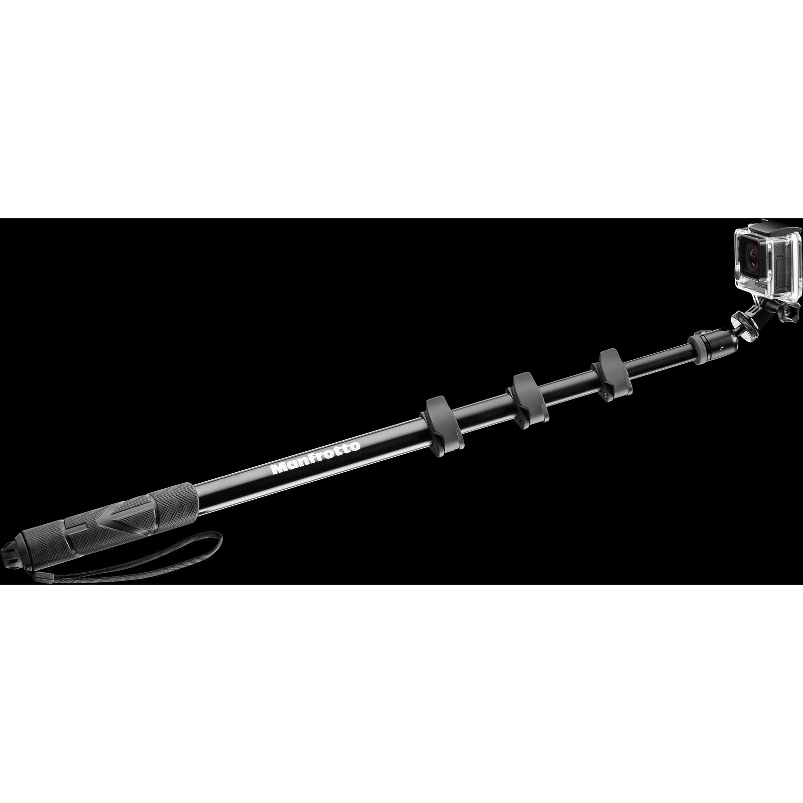 Manfrotto MPCOMPACT-BK 131cm 1kg Black Compact Extreme 2-in-1 Monopod and Pole selfie stick