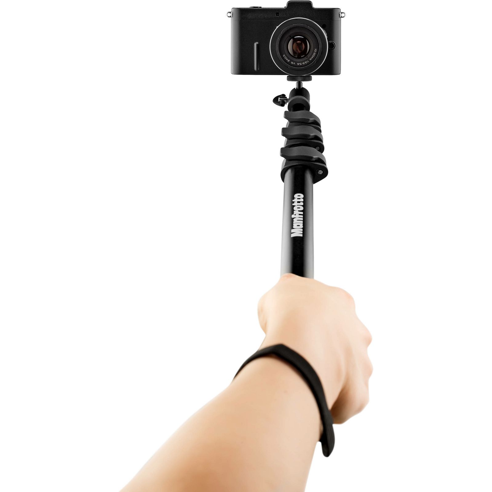 Manfrotto MPCOMPACT-BK 131cm 1kg Black Compact Extreme 2-in-1 Monopod and Pole selfie stick