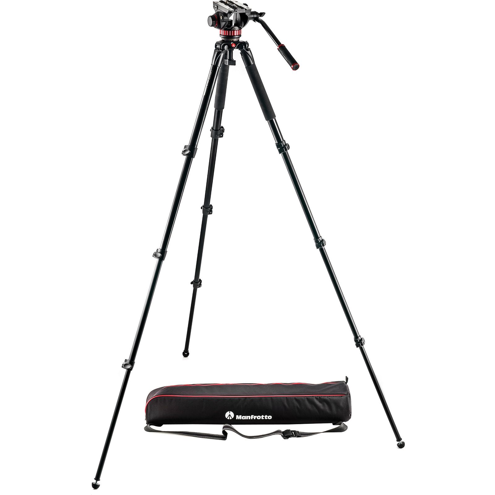 Manfrotto MVK502AQ Video stativ set Spreaderless Video Tripod with MVH502A Fluid Head