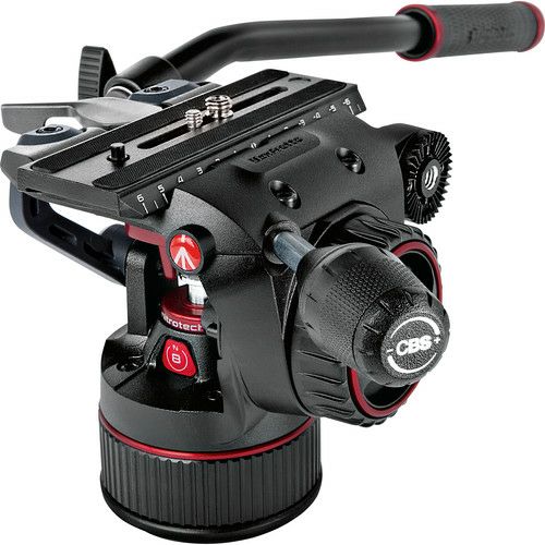 Manfrotto Nitrotech N8 Fluid Video Head fluidna video glava za snimanje s ravnom bazom (MVHN8AH)